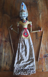 Wayang Golek staafpop – hout, handgemaakt – jaren ’70 – 1