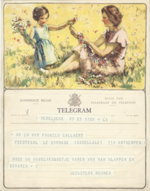 SET van 4 oude belgische telegrammen – 1948