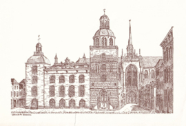 Prent – GOES – STADHUIS – sepia – 1974