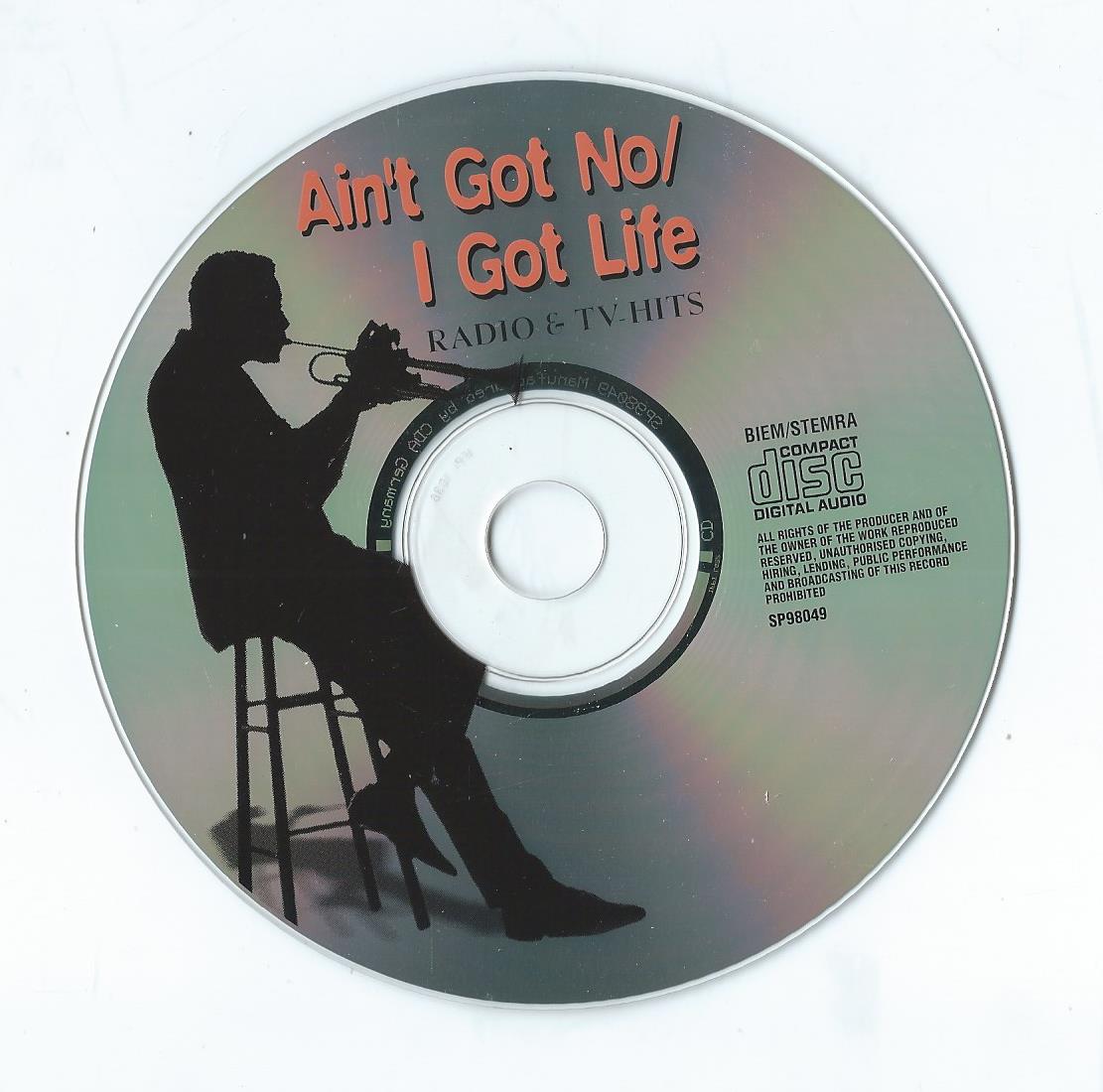 CD – Various - Ain't Got No/ I Got Life RADIO & TV-HITS - 1999