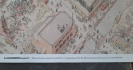 Poster: ‘het verwoeste Rotterdam’ – Nico Bronkhorst, tijdens de bezetting - 1994