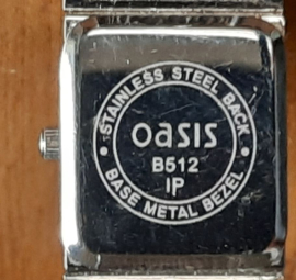 Horloge - Oasis Silver Crystal Bangle Watch B512 - 2008