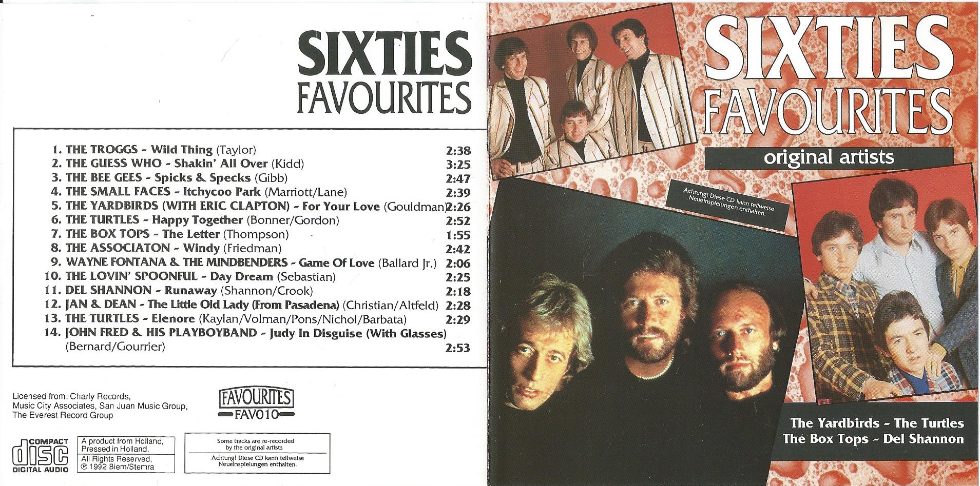 CD – Various – SIXTIES FAVOURITES - 1992