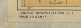 “KOMPAS” SITUATIEKAARTJES – 9 stuks - 1944