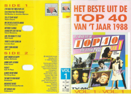 MC – Various - HET BESTE UIT DE TOP 40 VAN 'T JAAR 1988 – 2 stuks - 1988