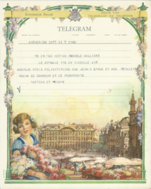 SET van 4 oude belgische telegrammen – 1948