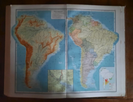SCHOOLATLAS DER GEHELE AARDE – BOS-NIERMEYER - 1955