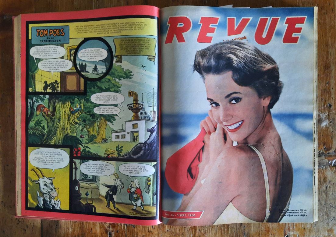 REVUE – het nederlands familieblad – 21 stuks, gebonden in band - 1960