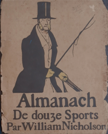 Prent – Voorkant van “ALMANACH De douze Sports Par William Nicholson (1872-1949)” - 1898