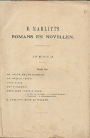 ROMANS EN NOVELLEN -TWEEDE DEEL – E. Marlitt - 1892