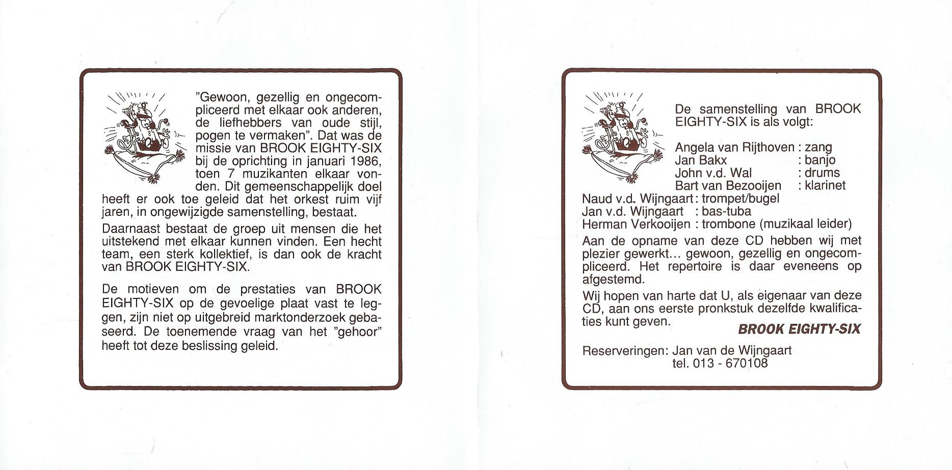 CD – BROOK EIGHTY-SIX – ALL OF US - 1986