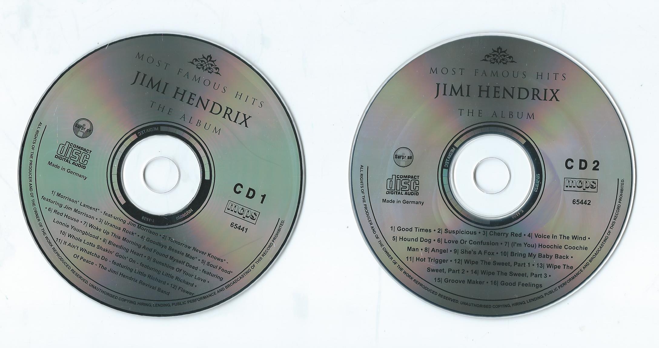 CD – JIMI HENDRIX – THE ALBUM – 2CD – 2003