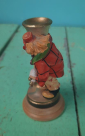 BEELD – clown – hout - Clown achter pilaar