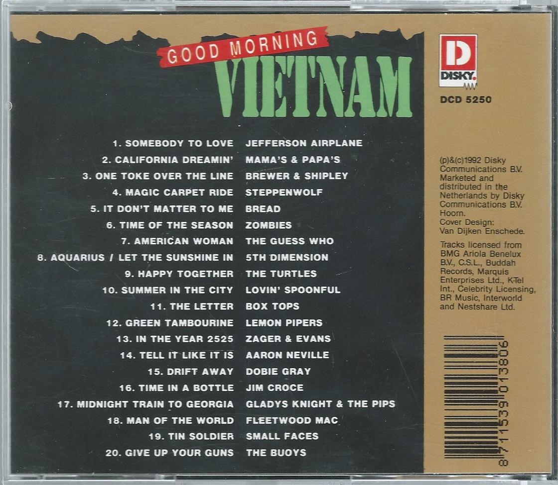 CD – Various - GOOD MORNING VIETNAM VOL. 1 - 1992