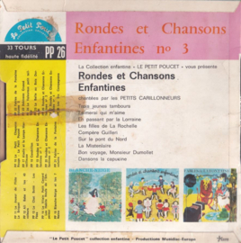 LES PETITS CARILLONNEURS – RONDES ENFANTINES N° 3 – 1962