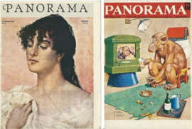 SET van 2 ansichtkaarten - 60 JAAR PANORAMA – 1973