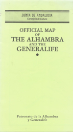 OFFICIAL MAP OF THE ALHAMBRA AND THE GENERALIFE - 1987