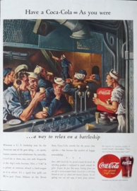 Prent - Coca-Cola - 'Have a Coca-Cola = As you were' - 1944