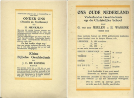 LEVEN – LEESBOEK VOOR DE SCHOLEN MET DE BIJBEL – DERDE en VIERDE DEEL - 1949
