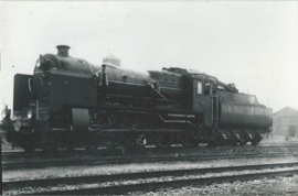 Fotokaart (GEVAERT) – stoomlocomotief NS, serie 4000