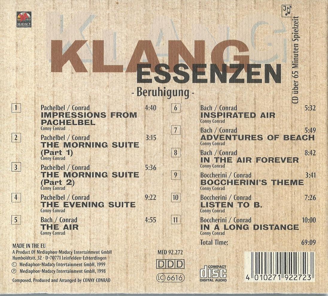 CD – KLANG ESSENZEN – Beruhigung - 1999