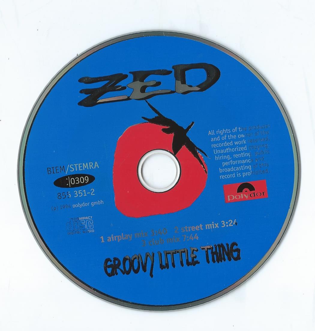 CD – Maxi-Single – ZED - GROOVY LITTLE THING - 1994
