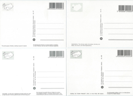 SET van 4 ansichtkaarten – IJsland