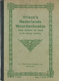 Vrieze’s Nederlands Woordenboekje – E. Vrieze – 1935