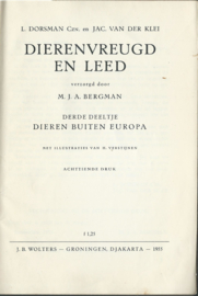 DIERENVREUGD EN LEED III – L. DORSMAN CZN EN JAC VAN DER KLEI - 1955
