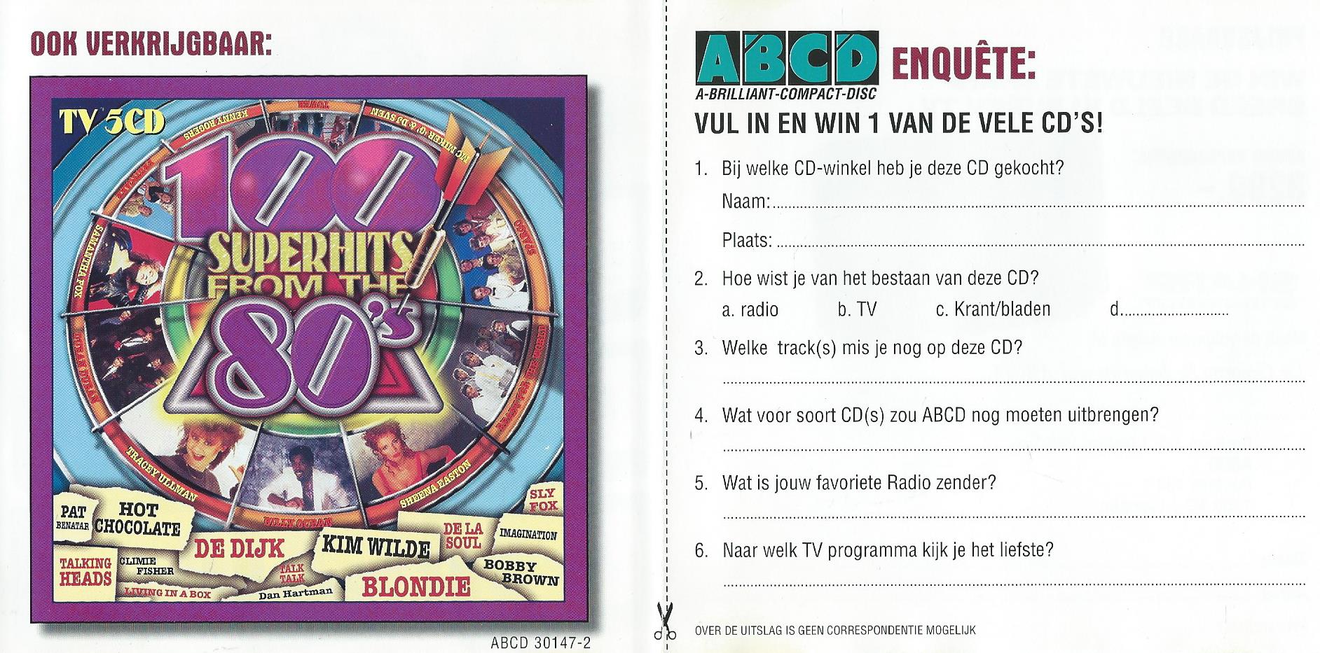 CD – Various – De Grootste Reclame Hits - 1998