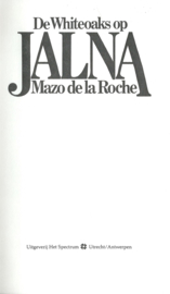 De Whiteoaks op JALNA – Mazo de la Roche – 1977