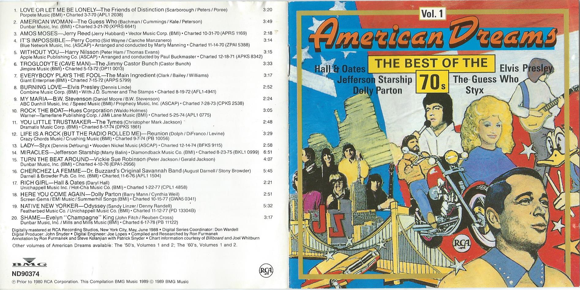 CD – Various – American Dreams Vol. 1 – 1989