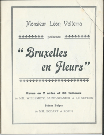 Programmaboekje Alhambra de Bruxelles:  “Bruxelles en Fleurs” - ca. 1926