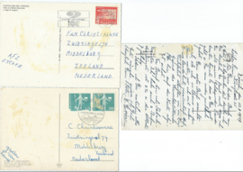 SET van 3 ansichtkaarten – Zwitserland – 1949, 1966, 1967