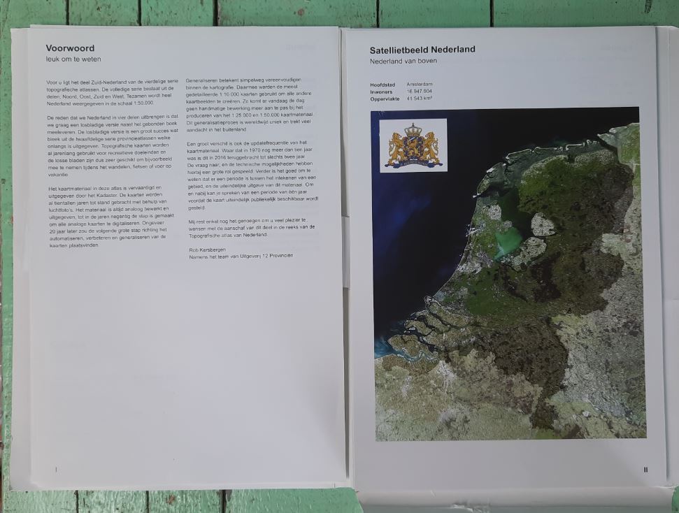 Topografische atlas 1:50.000 Zuid-Nederland Losbladig - 2016