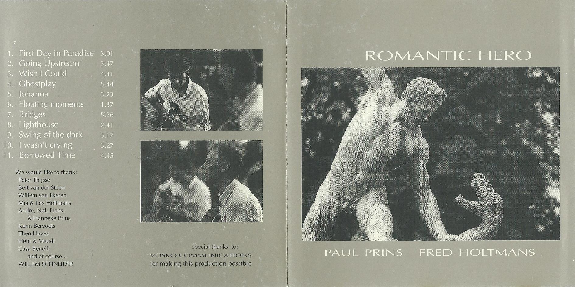 CD – PAUL PRINS, FRED HOLTMANS – ROMANTIC HERO - 1996