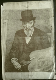 Prent – Bekende Tijdgenooten naar het leven geschetst. XLII – H. VALKENBURG - 1896