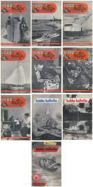 HOBBY bulletin - 10 stuks (1957,1958 en 1963)