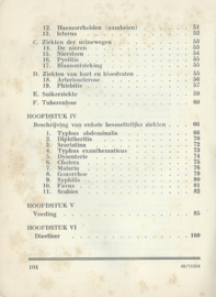 HANDLEIDING ten gebruike bij DE OPLEIDING TOT HELPSTER van HET NEDERLANDSCHE ROODE KRUIS - 1948