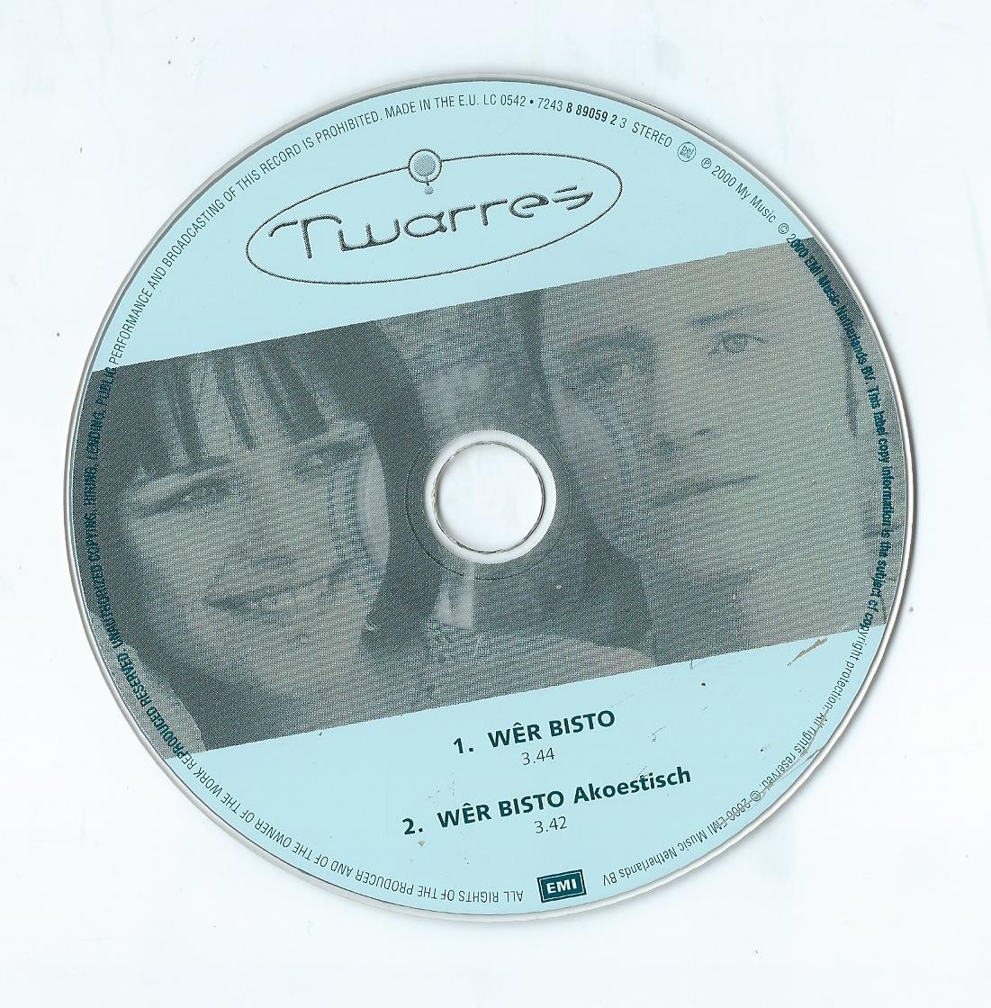 CD – Single - Twarres – Wêr Bisto - 2000