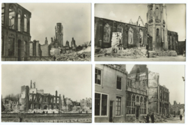 SET van 9 ansichtkaarten – Middelburg – oorlogsschade – 17 mei 1940