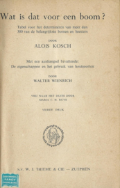 Wat is dat voor een boom? – A. Kosch en M.C.H. Ruys - 1951