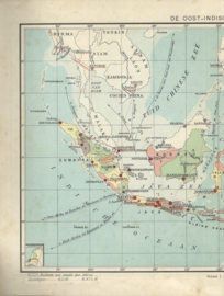 KLEINE SCHOOLATLAS VAN NEDERLANDSCH INDIË – W. VAN GELDER EN C. LEKKERKERKER - 1939
