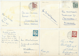 SET van 4 ansichtkaarten – Duitsland – 1965-1966