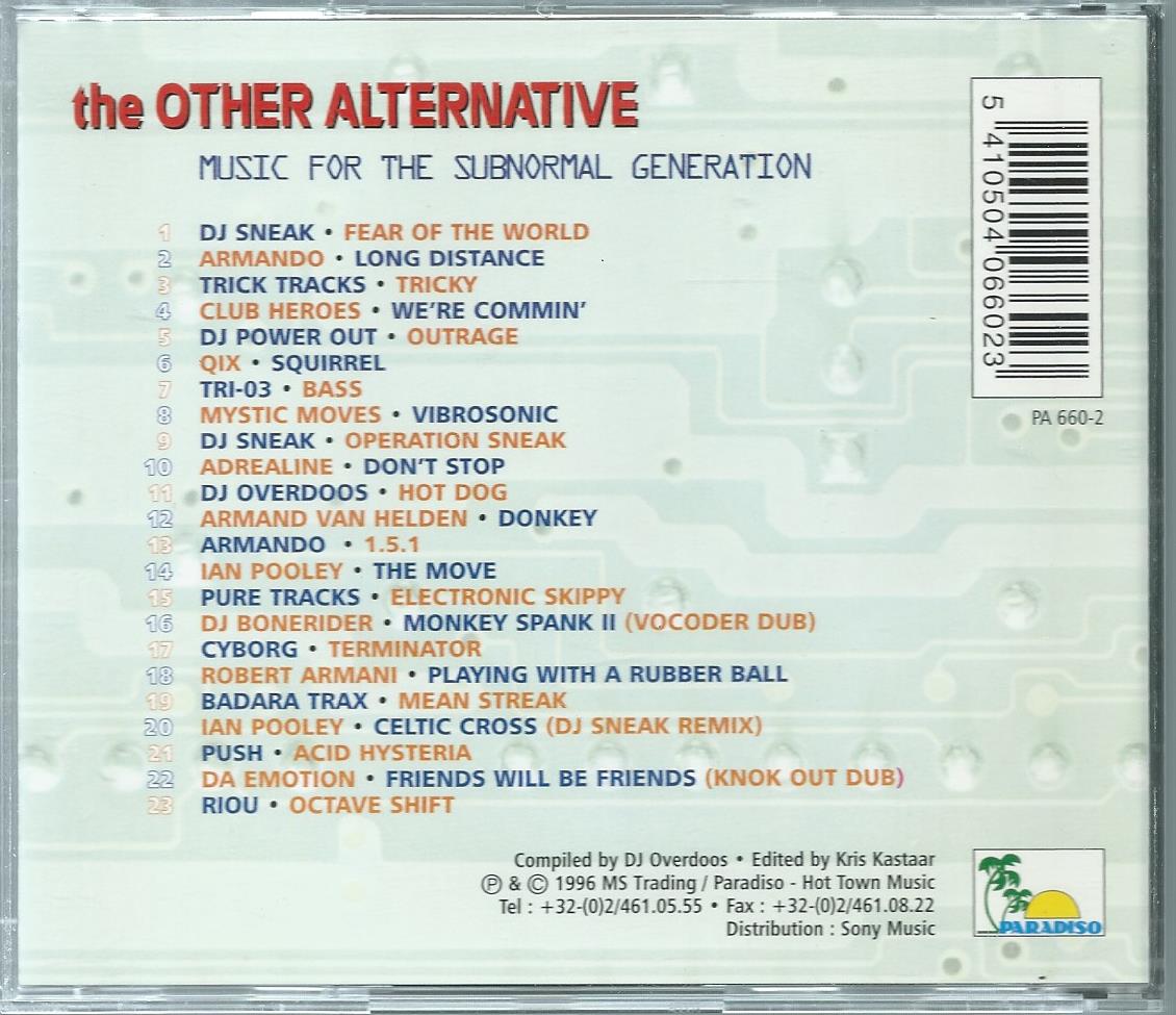 CD – Various – the OTHER ALTERNATIVE – 1996