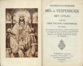 ROOMSCH-KATHOLIEK MIS- EN VESPERBOEK MET UITLEG – 1932