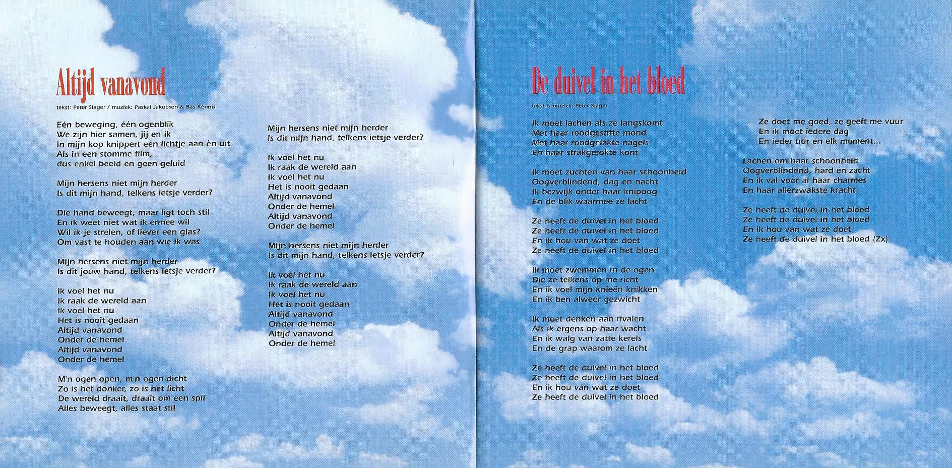 CD – BLØF – NAAKT ONDER DE HEMEL - 1995