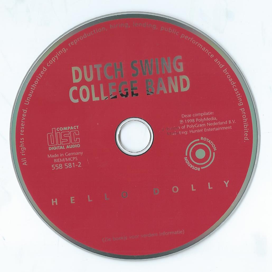 CD – DUTCH SWING COLLEGE BAND – HELLO DOLLY - 1998