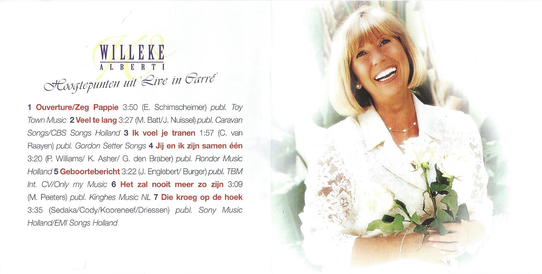 CD – Willeke Alberti – Jij en ik – Live in Carré - 2000