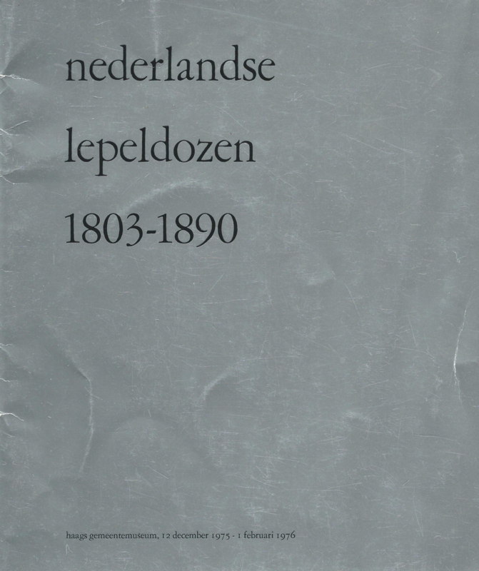 nederlandse lepeldozen 1803 1890 Beatrice Jansen 1975 1976